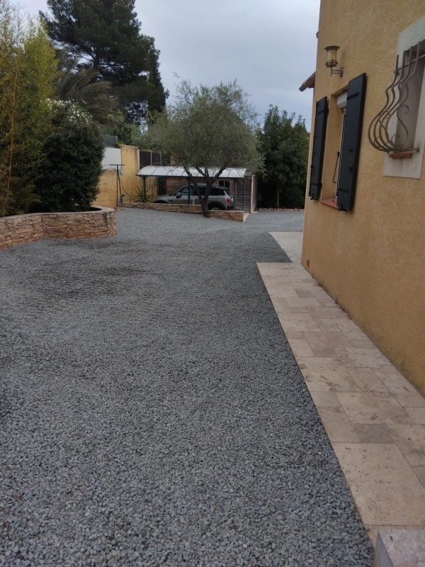 Aménager une allée carrossable en gravier et dalle stabilisatrice à Puget ville dans le Var