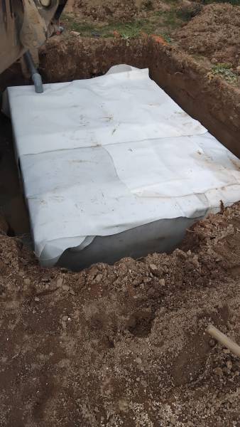 Mise en place d'un bassin d'infiltration Ecobloc à vidauban dans la var