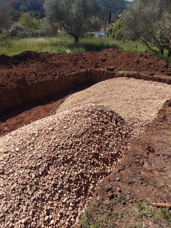 Installation d’un système d’assainissement Tricel Novo FR9/5000G à Carnoules (83)
