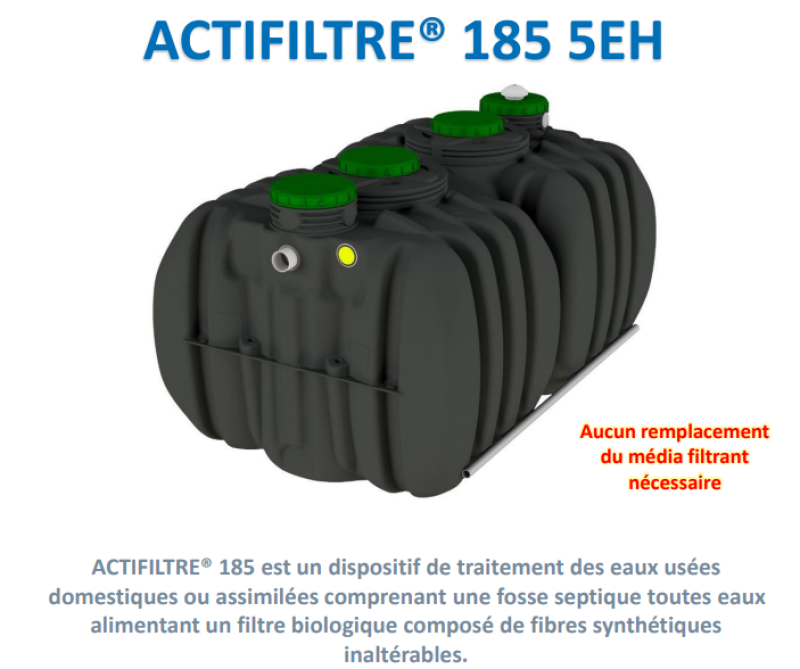 Fosse toutes eaux système d'assainissement individuel à Solliès proche de Hyères dans le Var 83