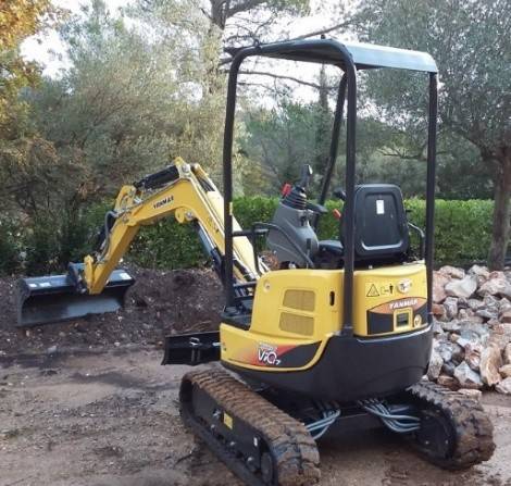 Mini pelle pour vos travaux de terrassement dans les endroits les plus étroits de vos maison à Solliès dans le Var